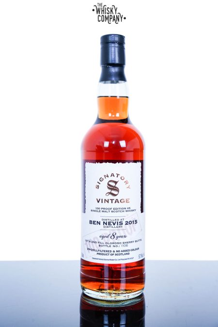 Ben Nevis 2015 Aged 8 Years Single Malt Scotch Whisky - The 100 Proof Collection By Signatory Vintage (700ml)